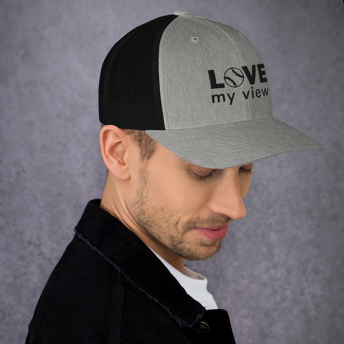 Trucker Hat—Baseball (black embroidery)