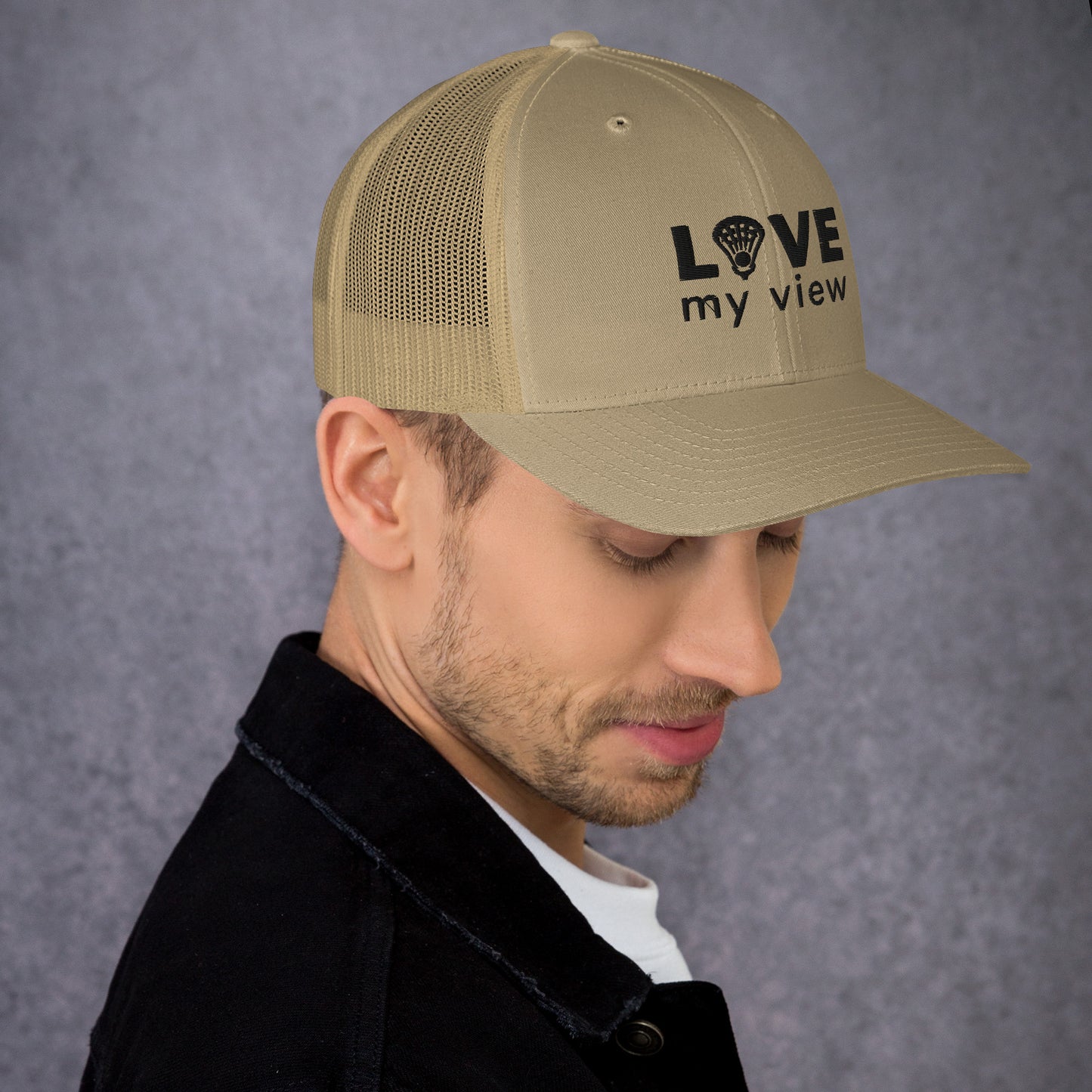 Trucker Hat — Lacrosse (black lettering)