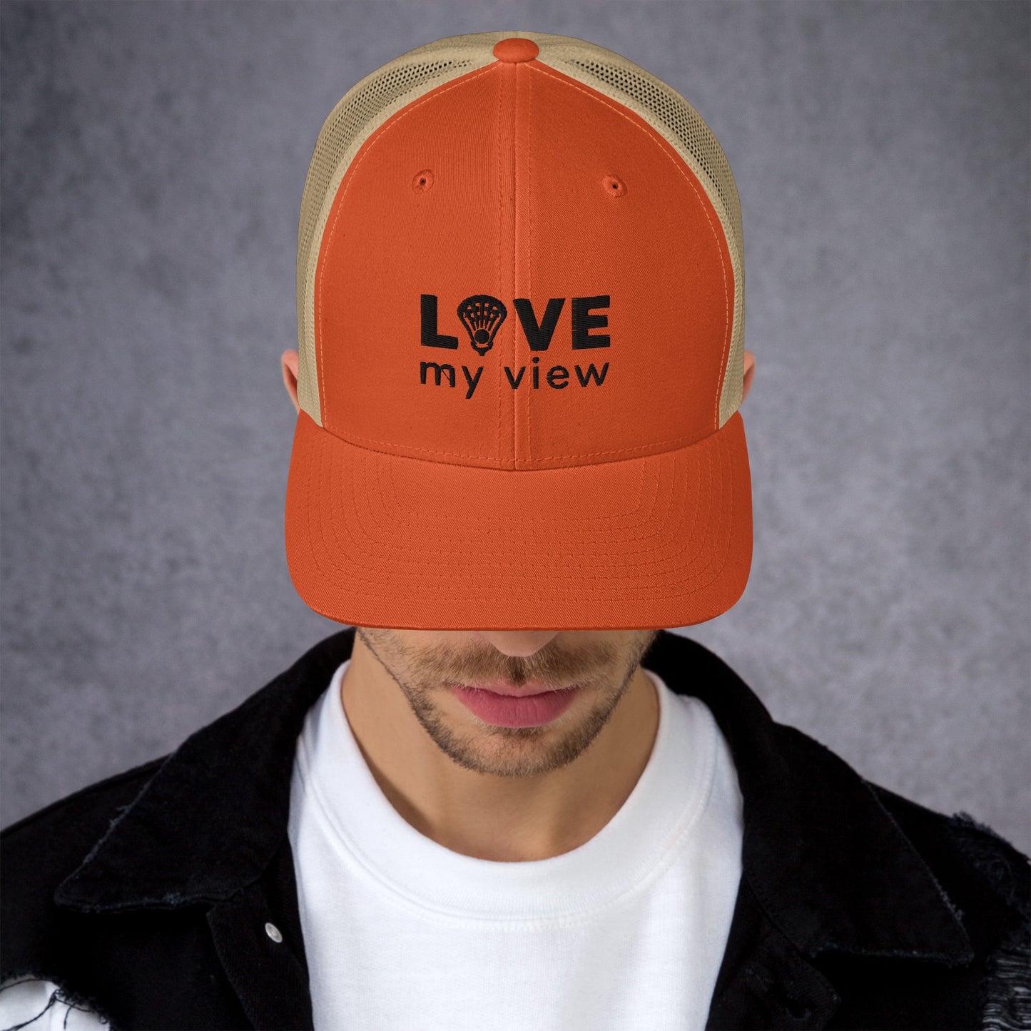 Trucker Hat — Lacrosse (black lettering)