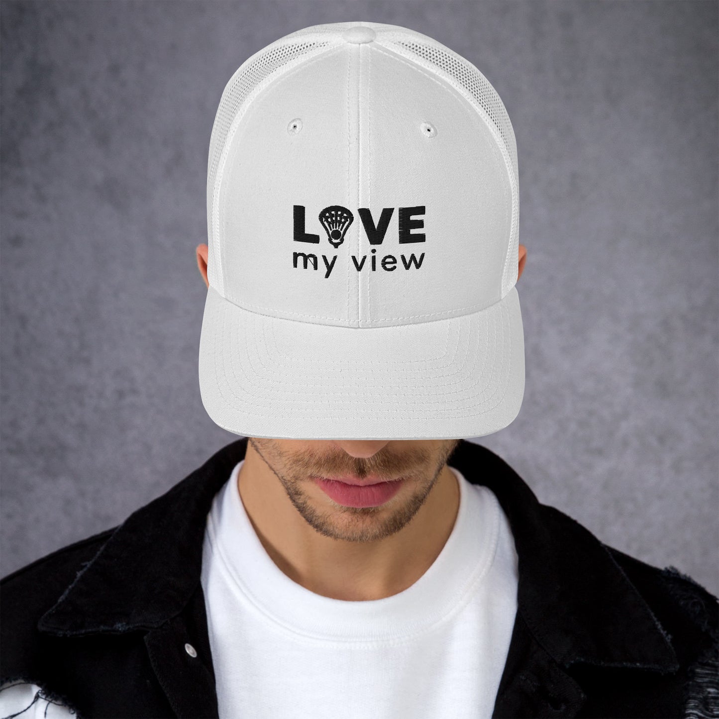 Trucker Hat — Lacrosse (black lettering)
