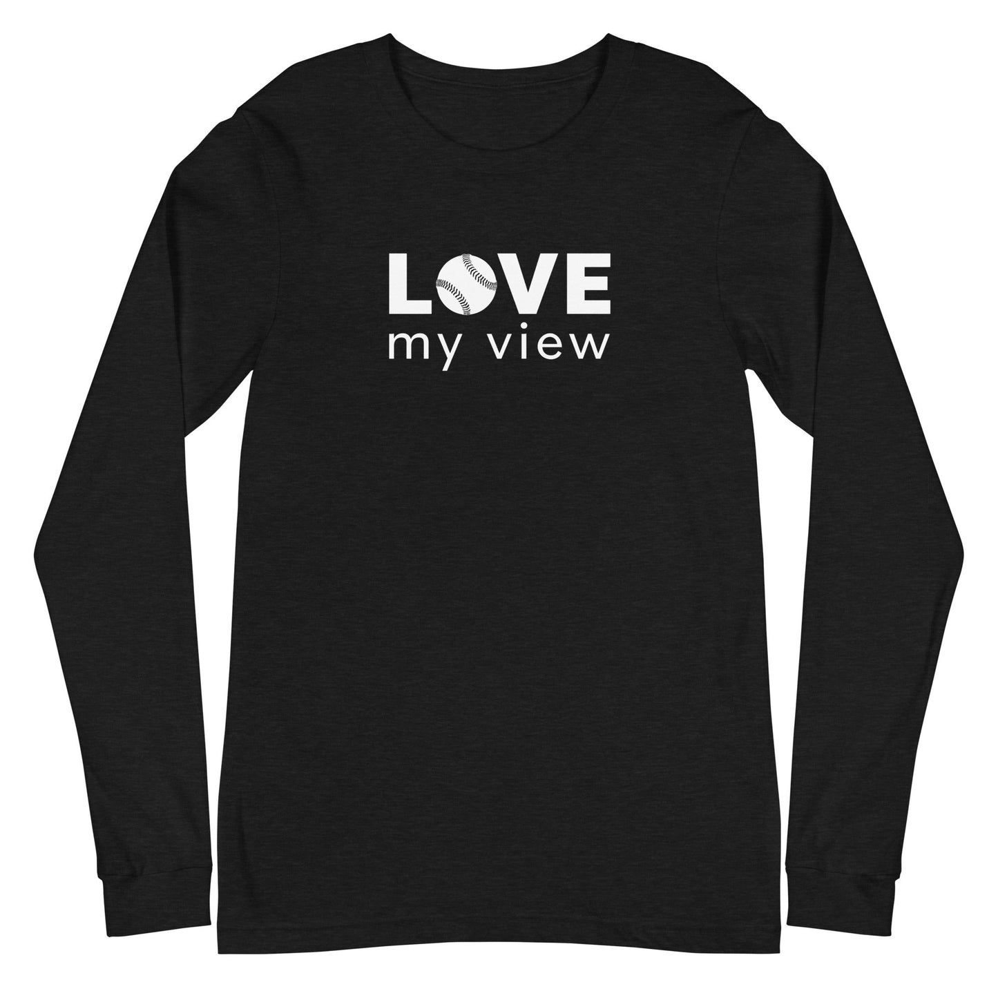 Long Sleeve Softball Tee (white lettering)