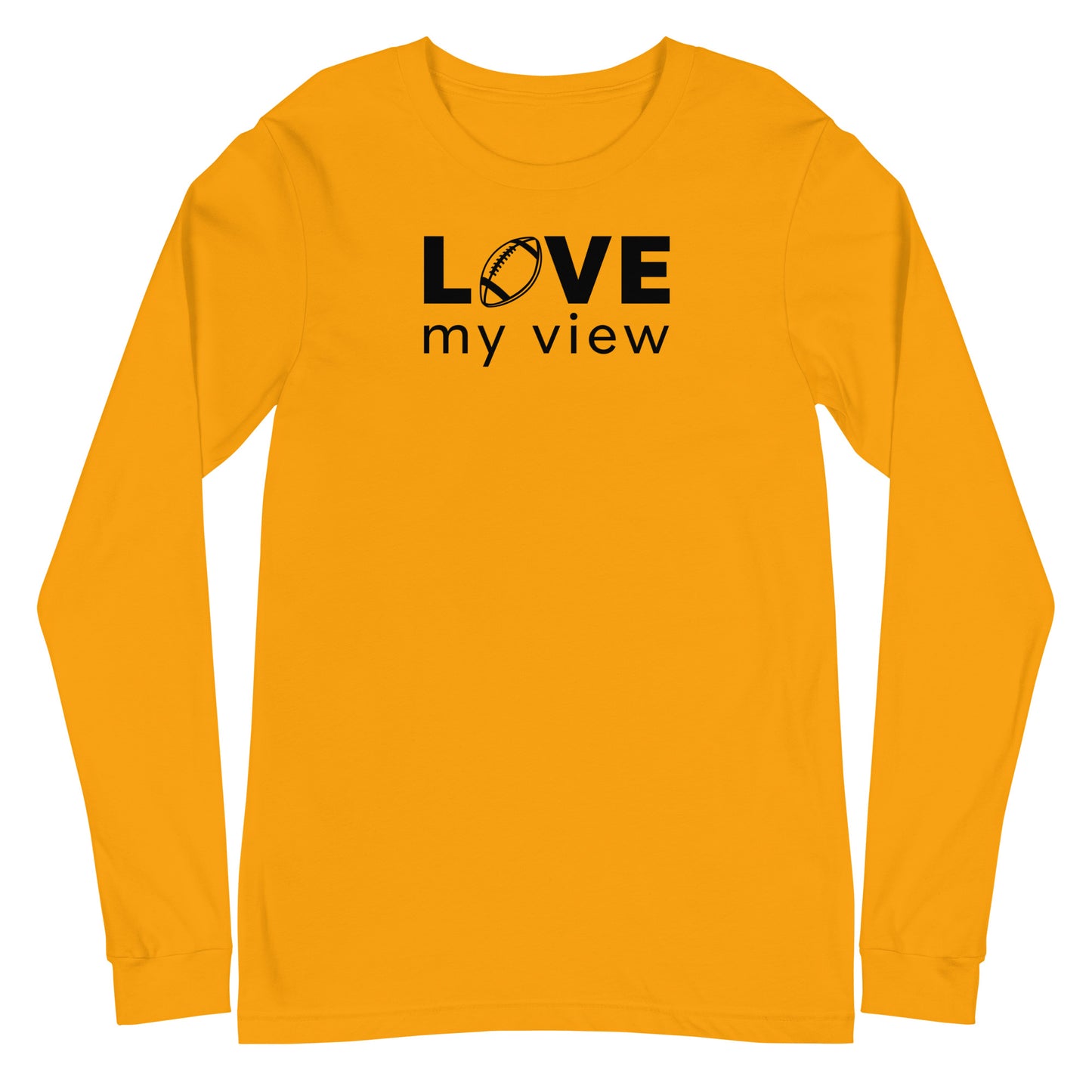 Football Long Sleeve Tee (black lettering)