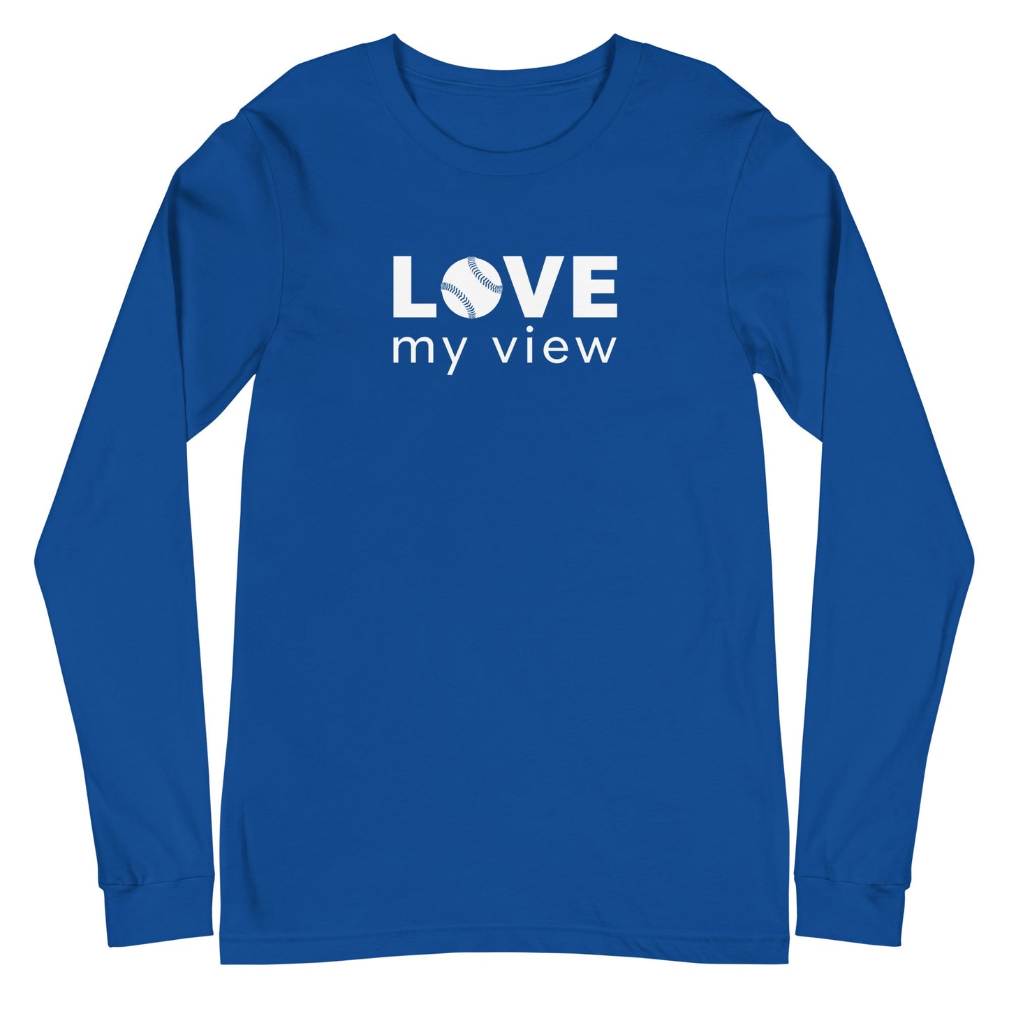 Long Sleeve Softball Tee (white lettering)