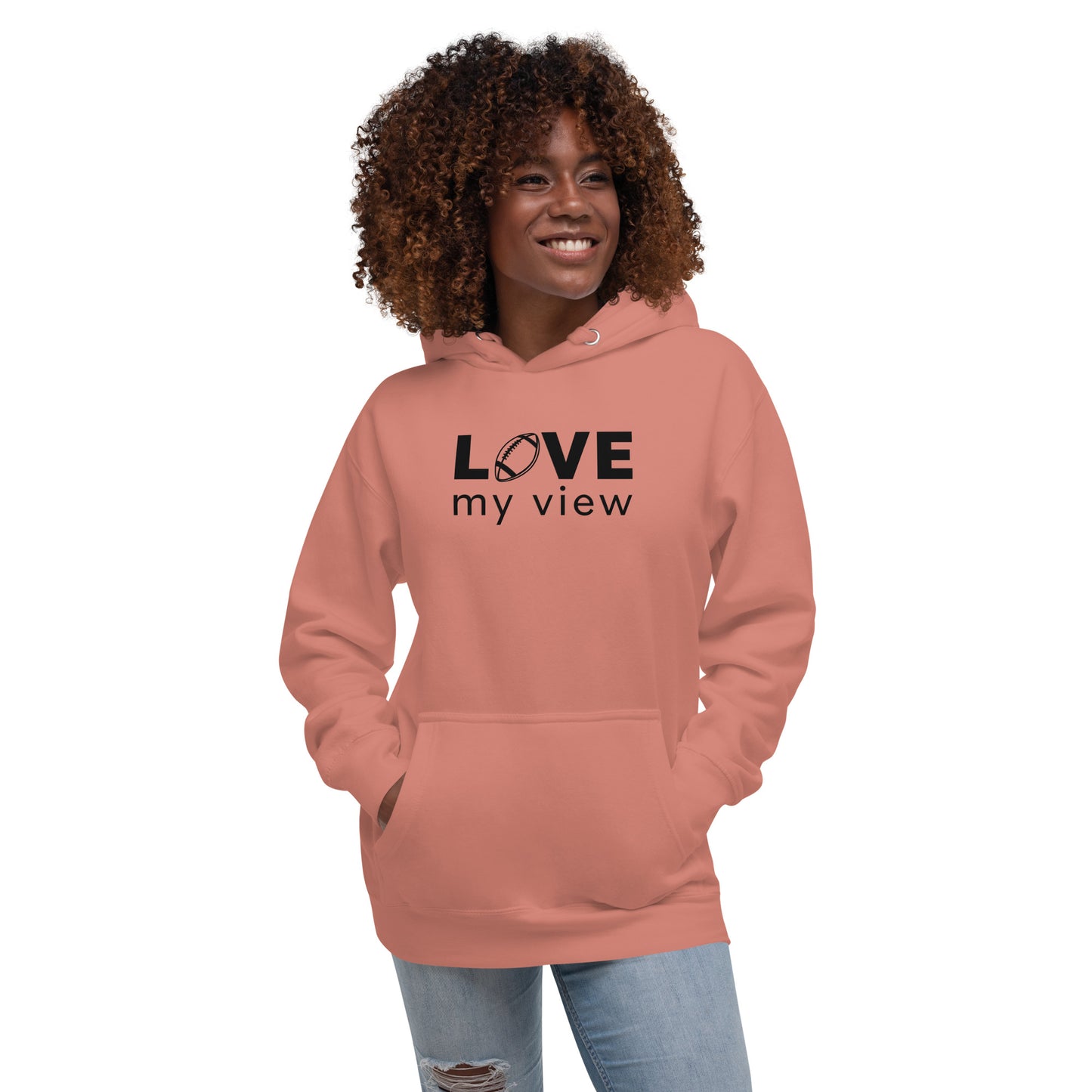 Football Hoodie (black lettering)