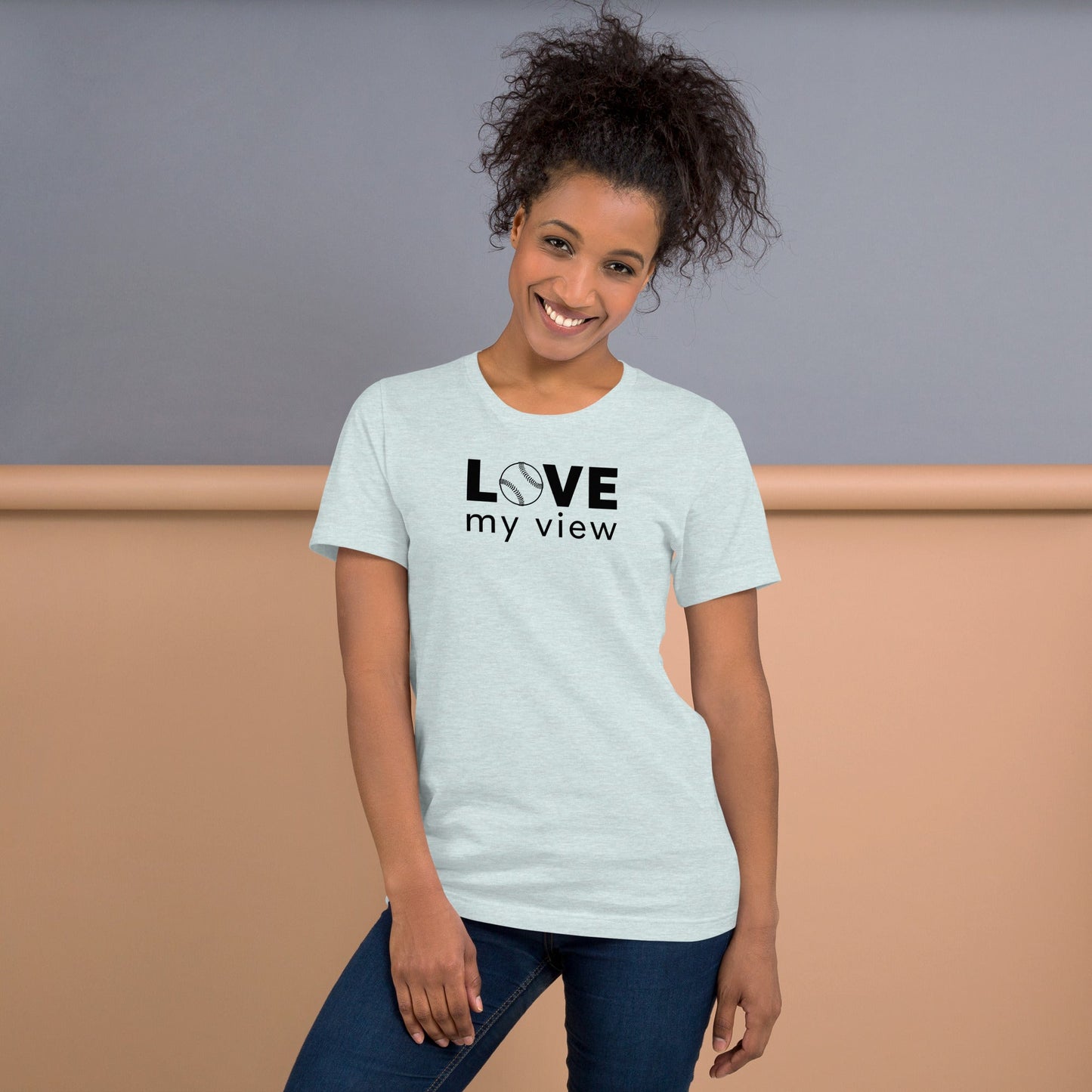 Softball t-shirt (black lettering)