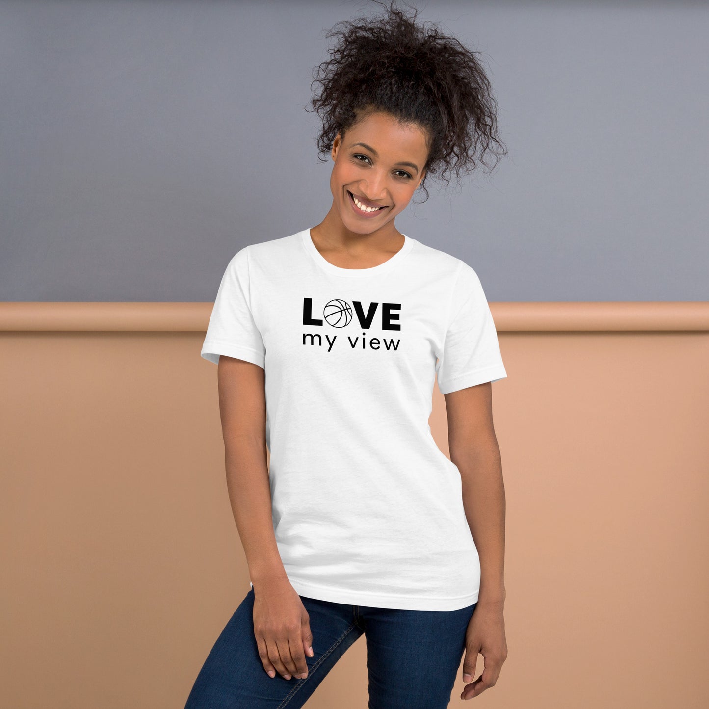 Basketball t-shirt (black lettering)