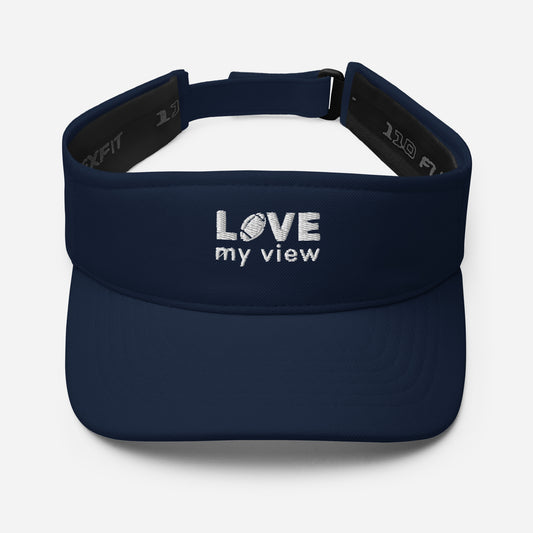 Football Visor (with white embroidery)