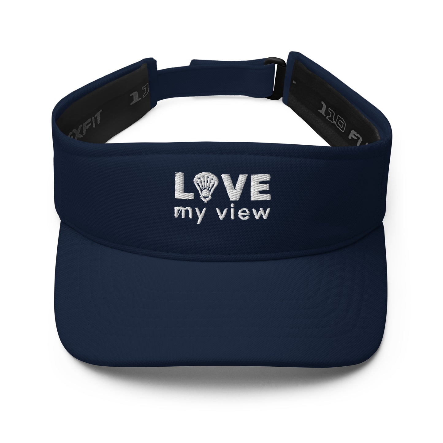 Lacrosse visor (with white embroidery)