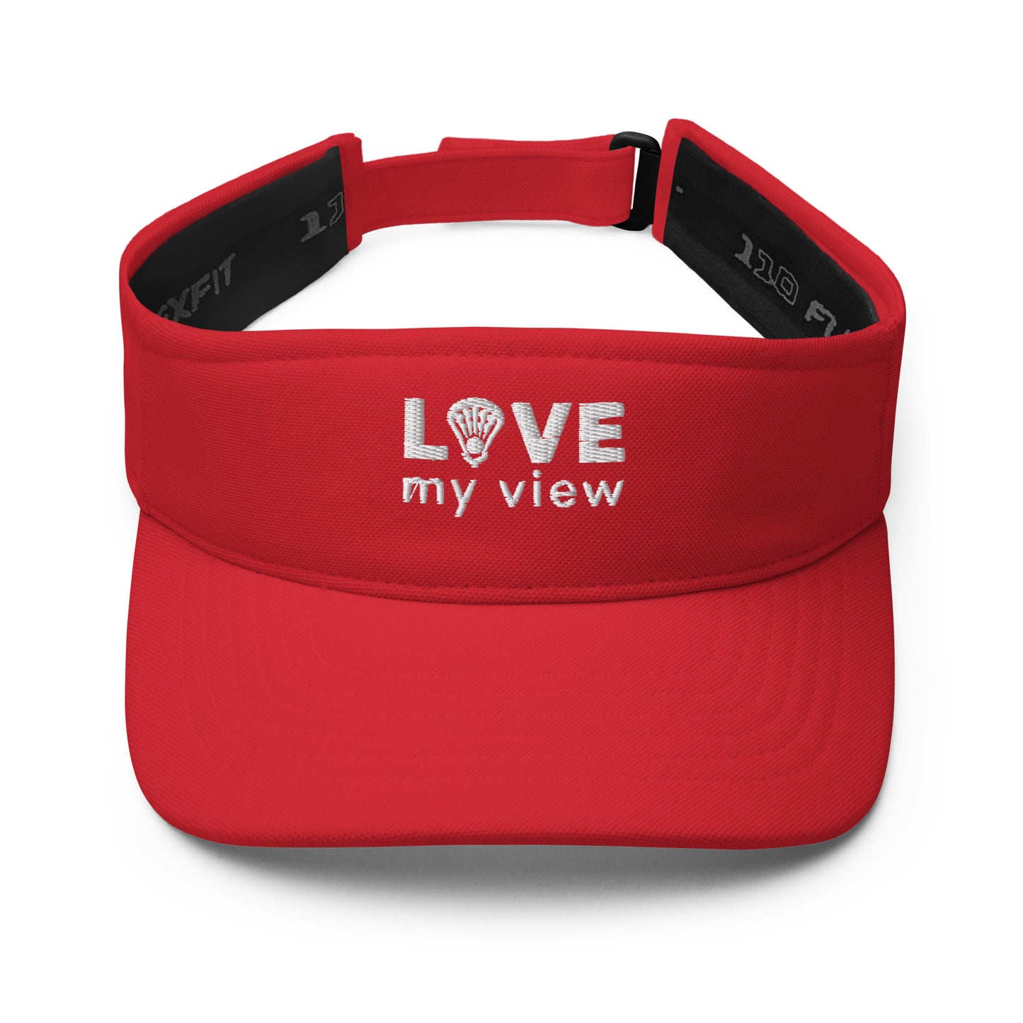 Lacrosse visor (with white embroidery)