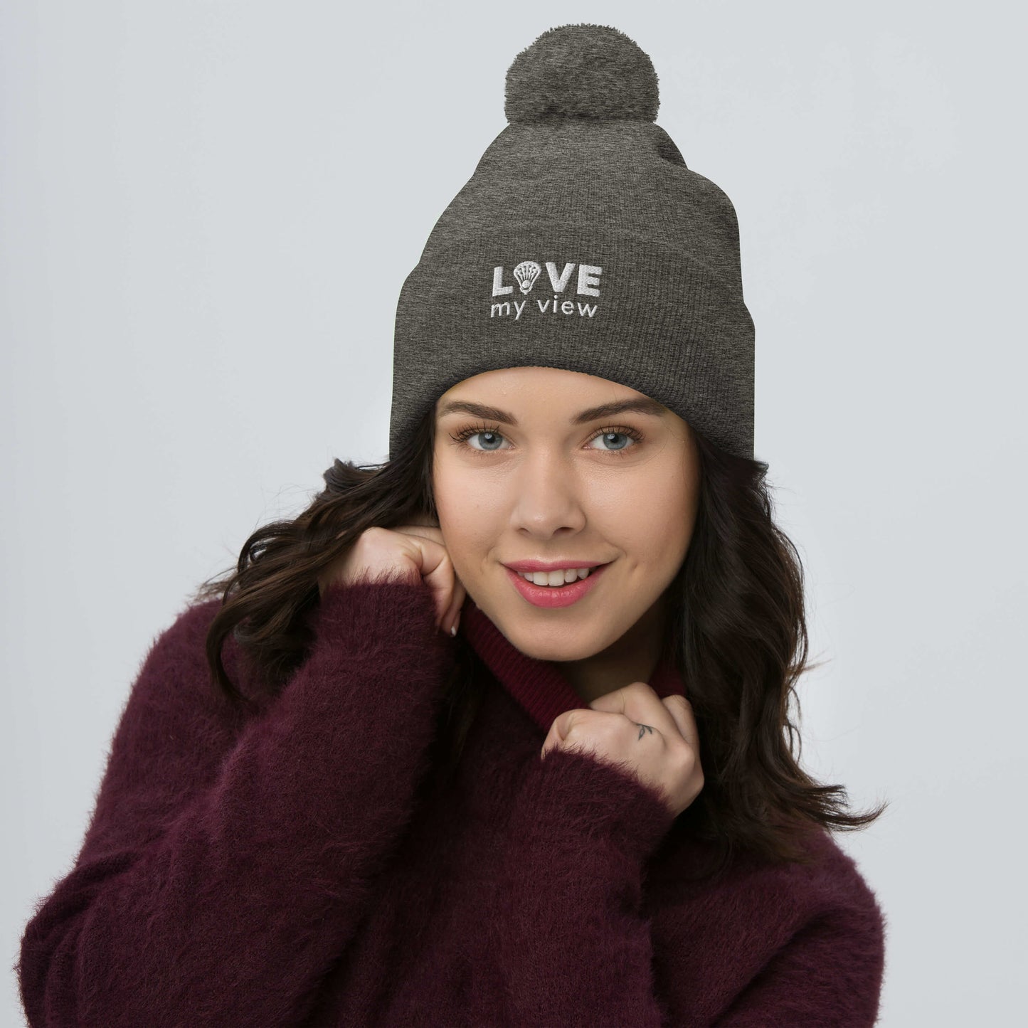 Lacrosse Pom-Pom Beanie