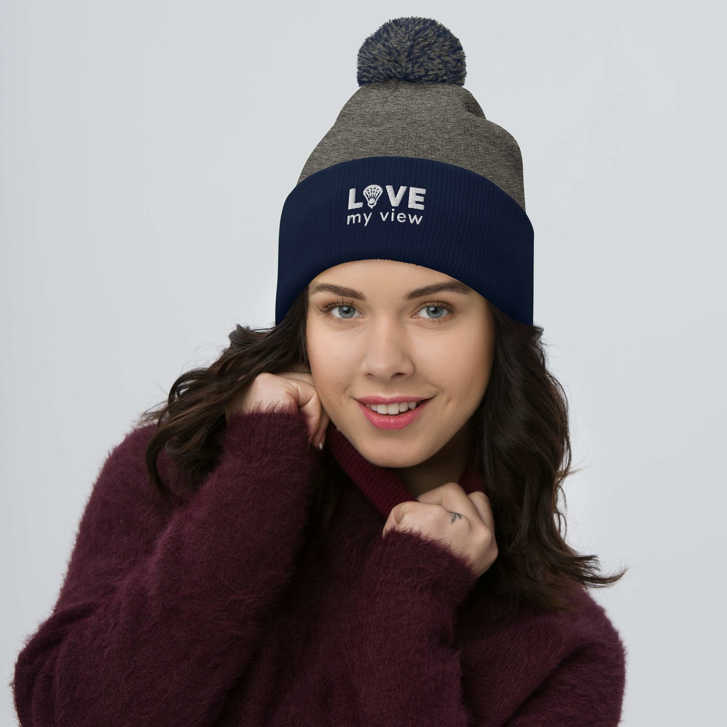 Lacrosse Pom-Pom Beanie