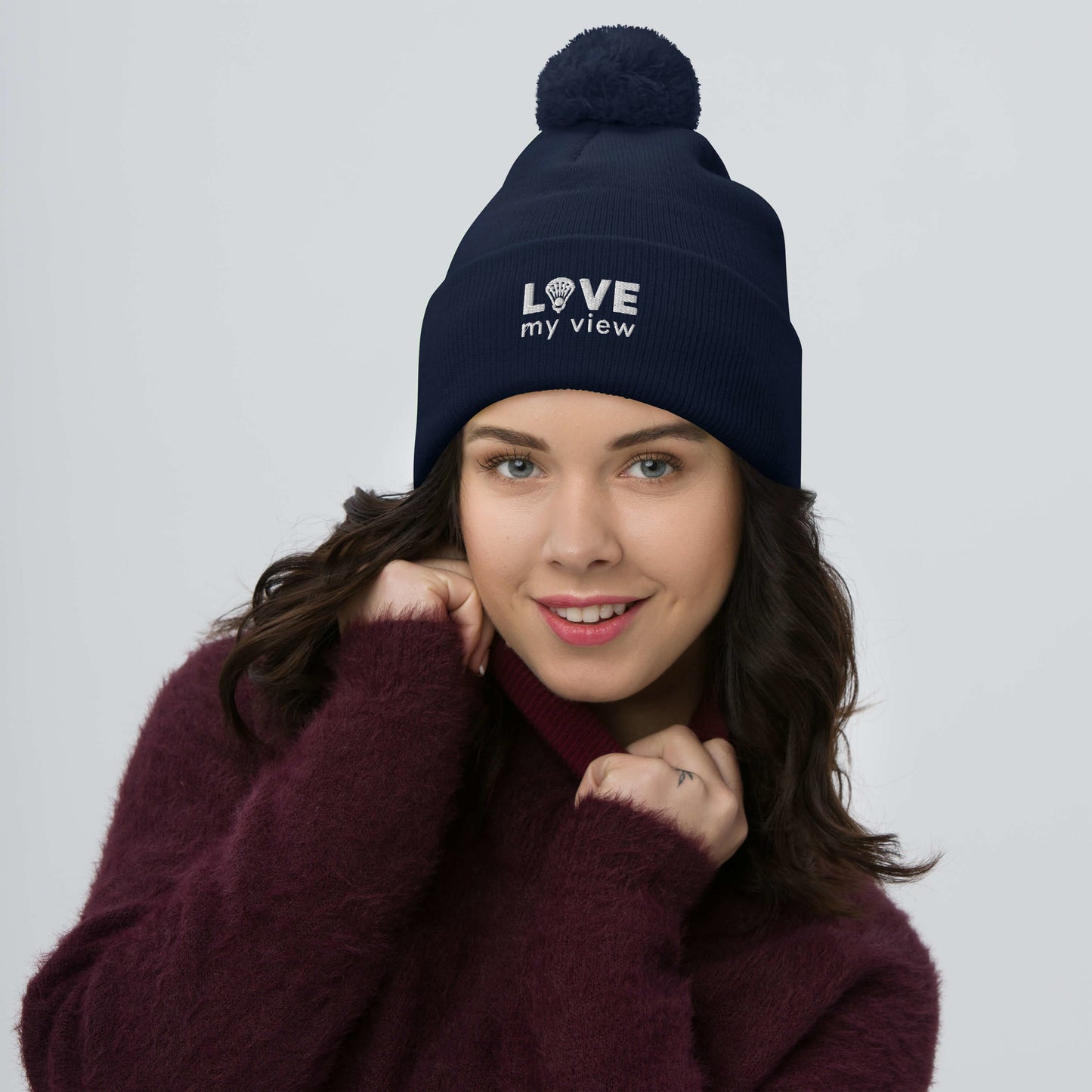 Lacrosse Pom-Pom Beanie