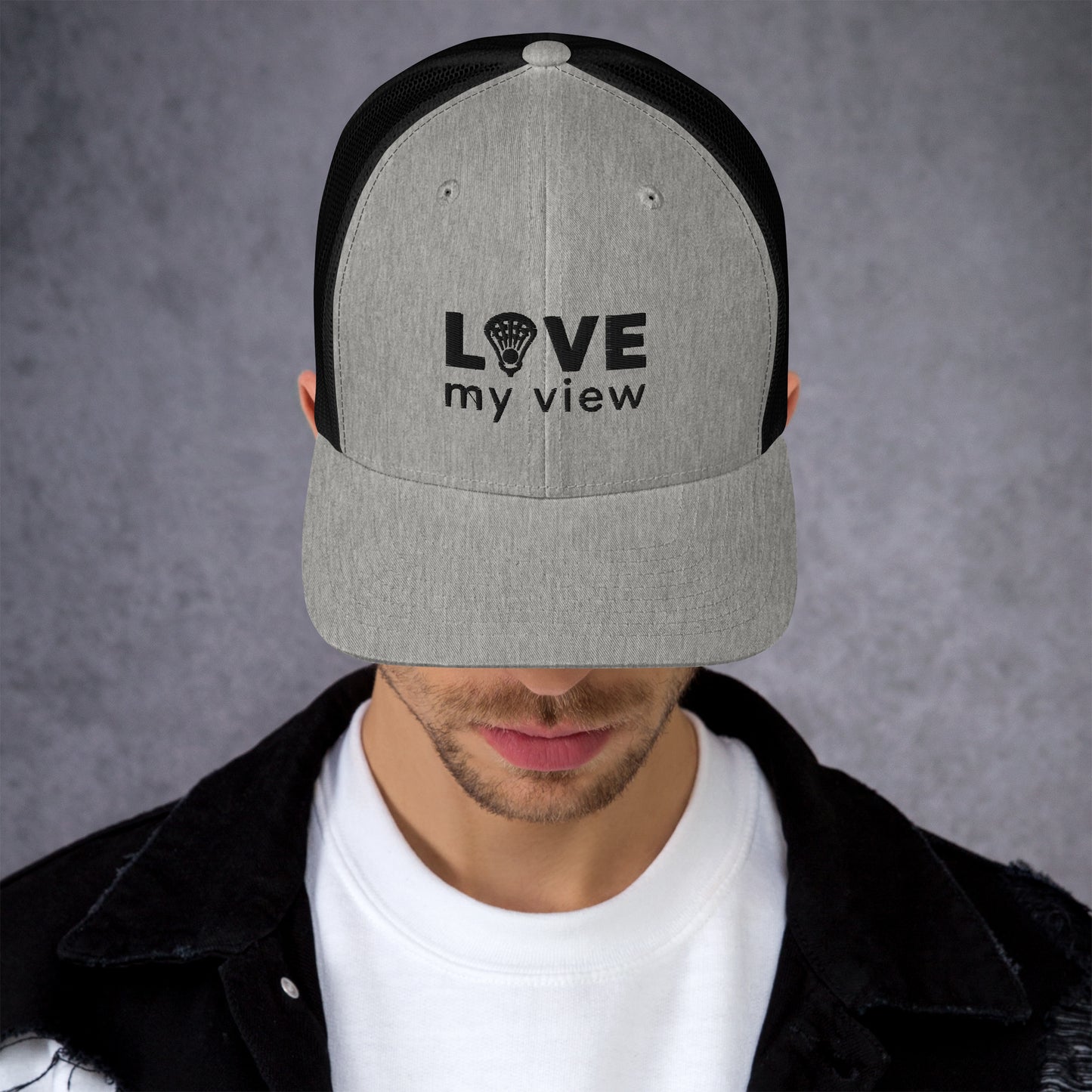 Trucker Hat — Lacrosse (black lettering)