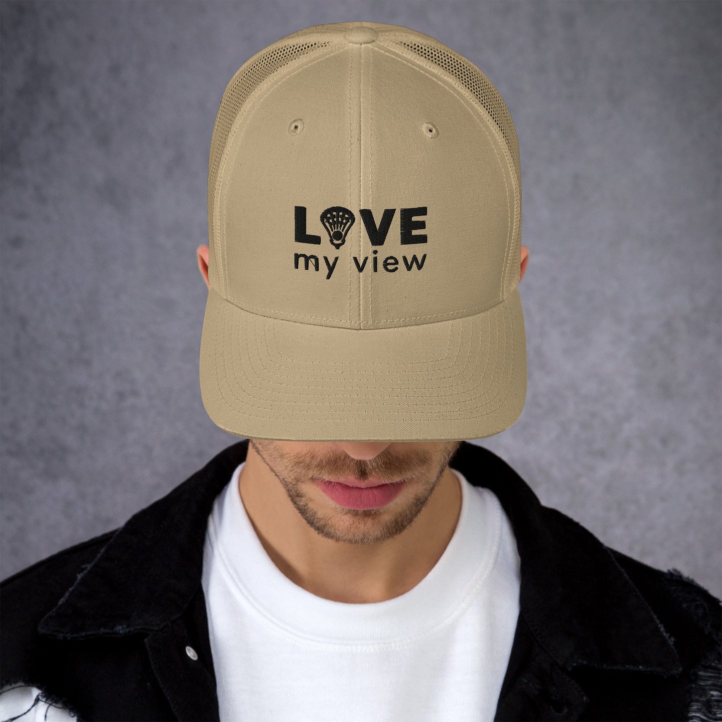 Trucker Hat — Lacrosse (black lettering)