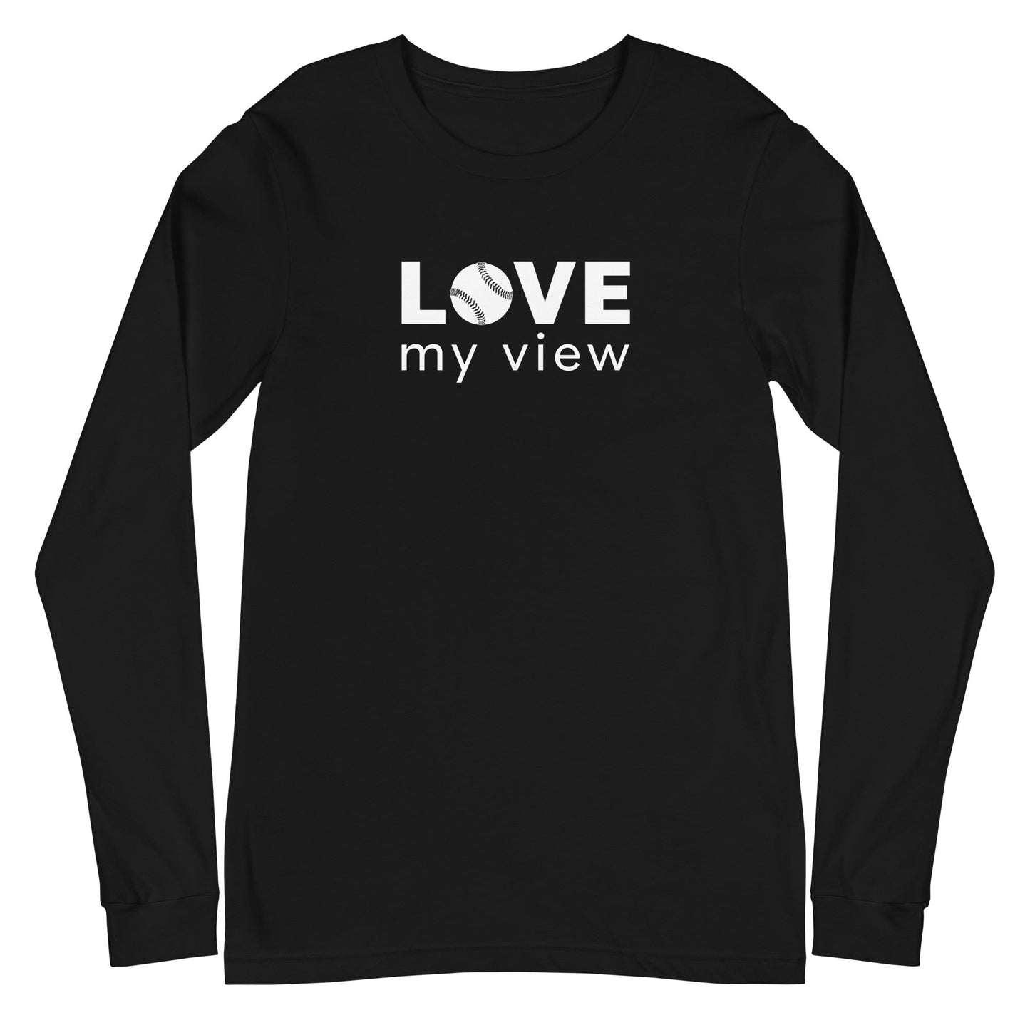 Long Sleeve Softball Tee (white lettering)