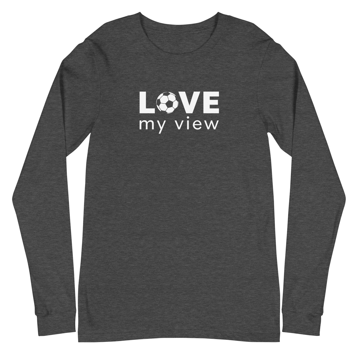 Long Sleeve Soccer Tee (white lettering)