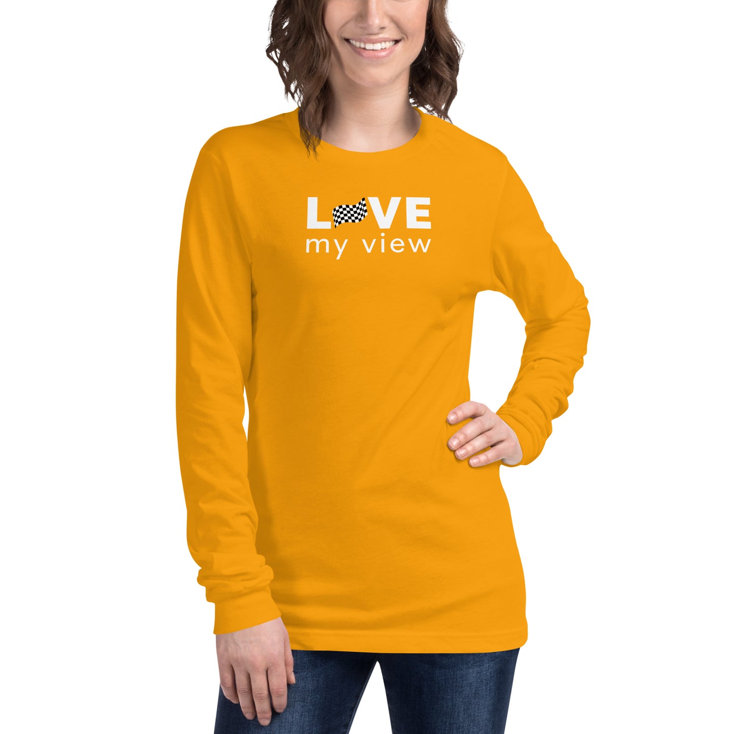 Car Racing Long Sleeve Tee (white lettering)