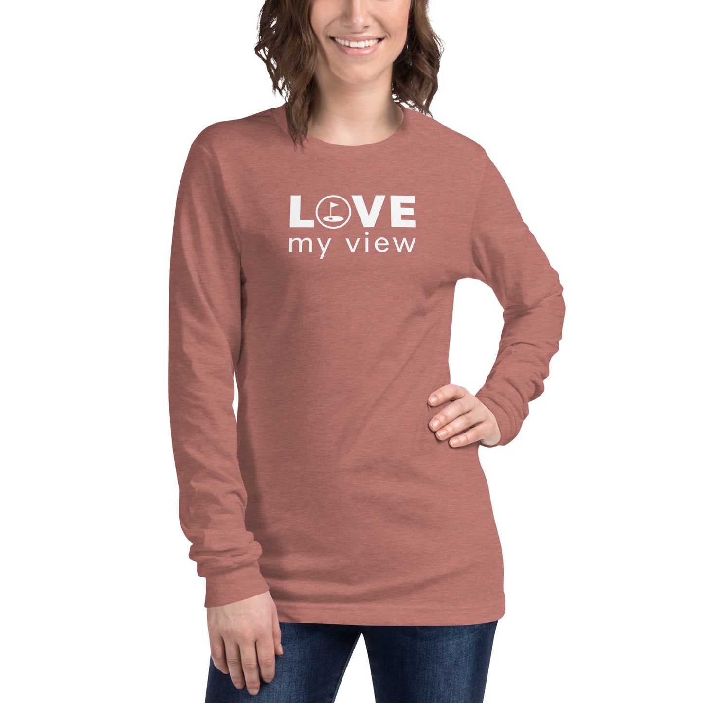 Long Sleeve Golf Tee (white lettering)