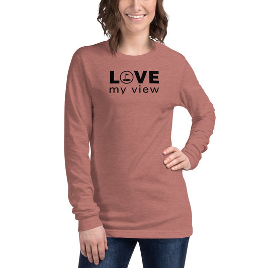 Long Sleeve Golf Tee (black lettering)