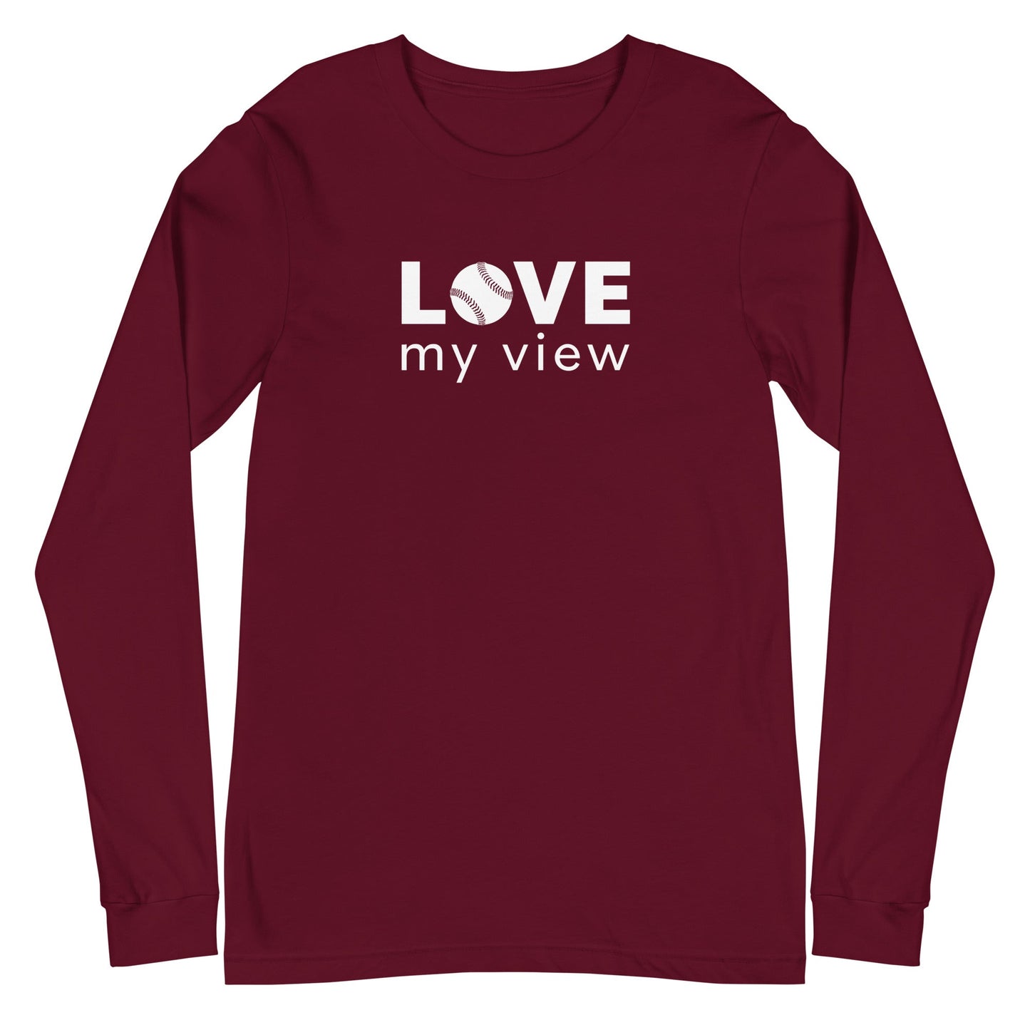 Long Sleeve Softball Tee (white lettering)