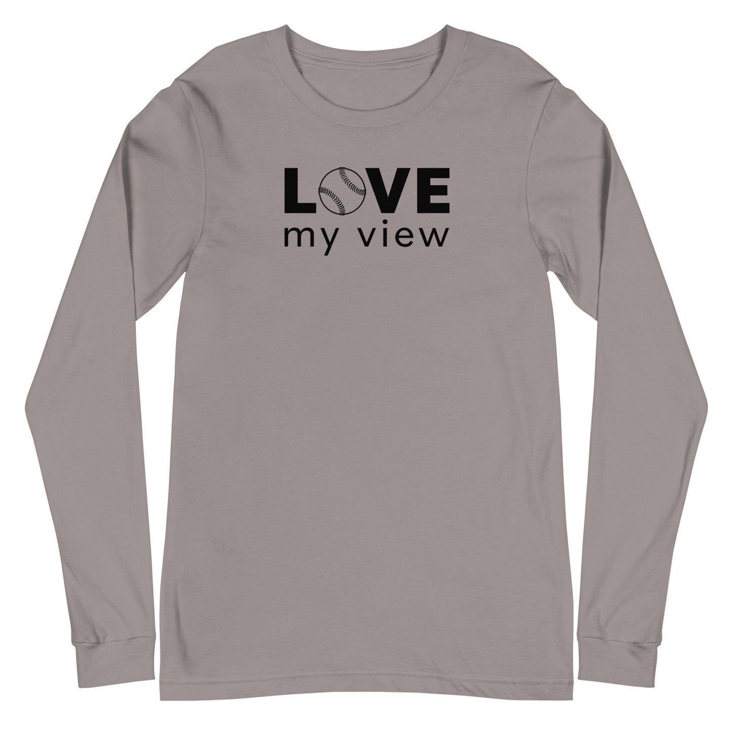 Long Sleeve Softball Tee (black lettering)