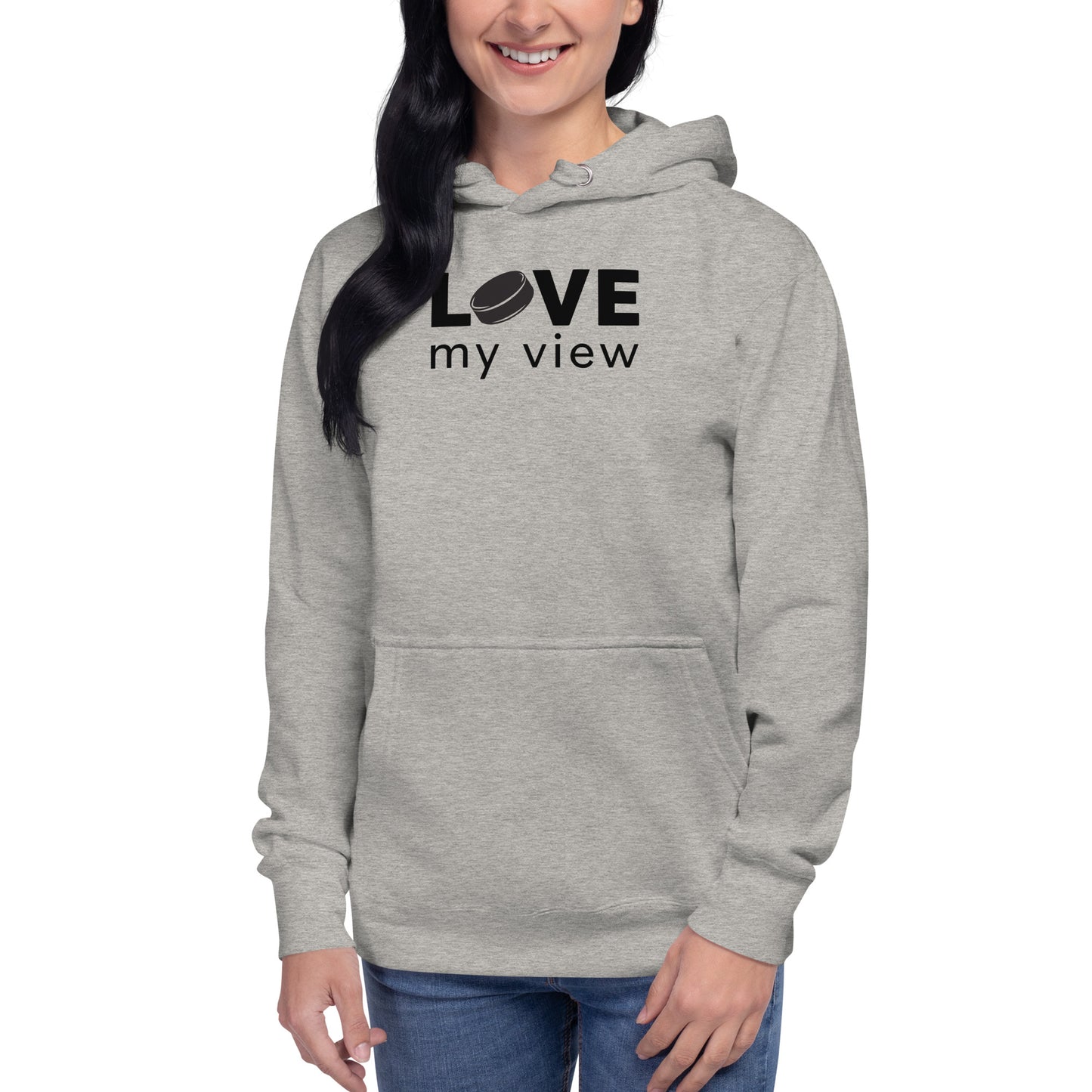 Hockey Hoodie (with black lettering)