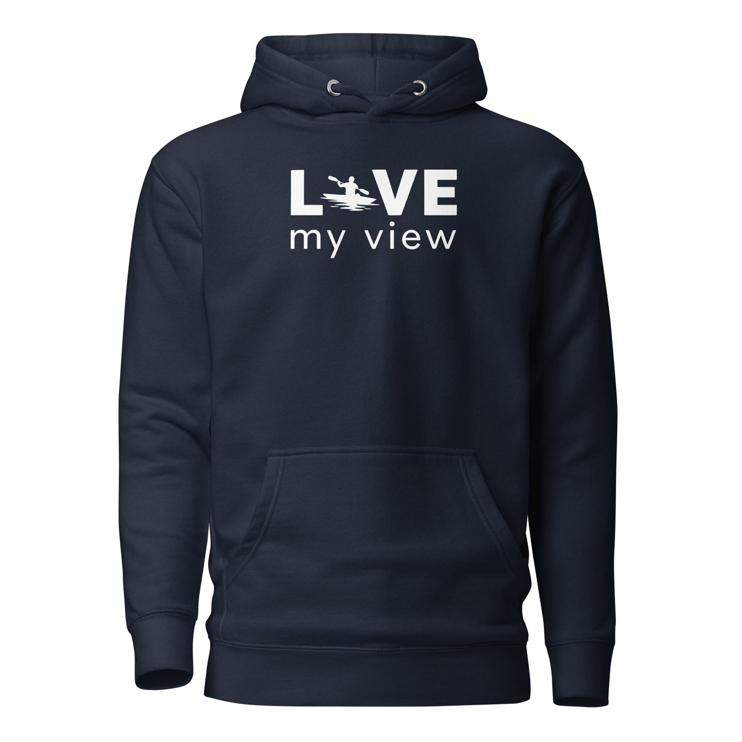 Kayaking Hoodie (white lettering)