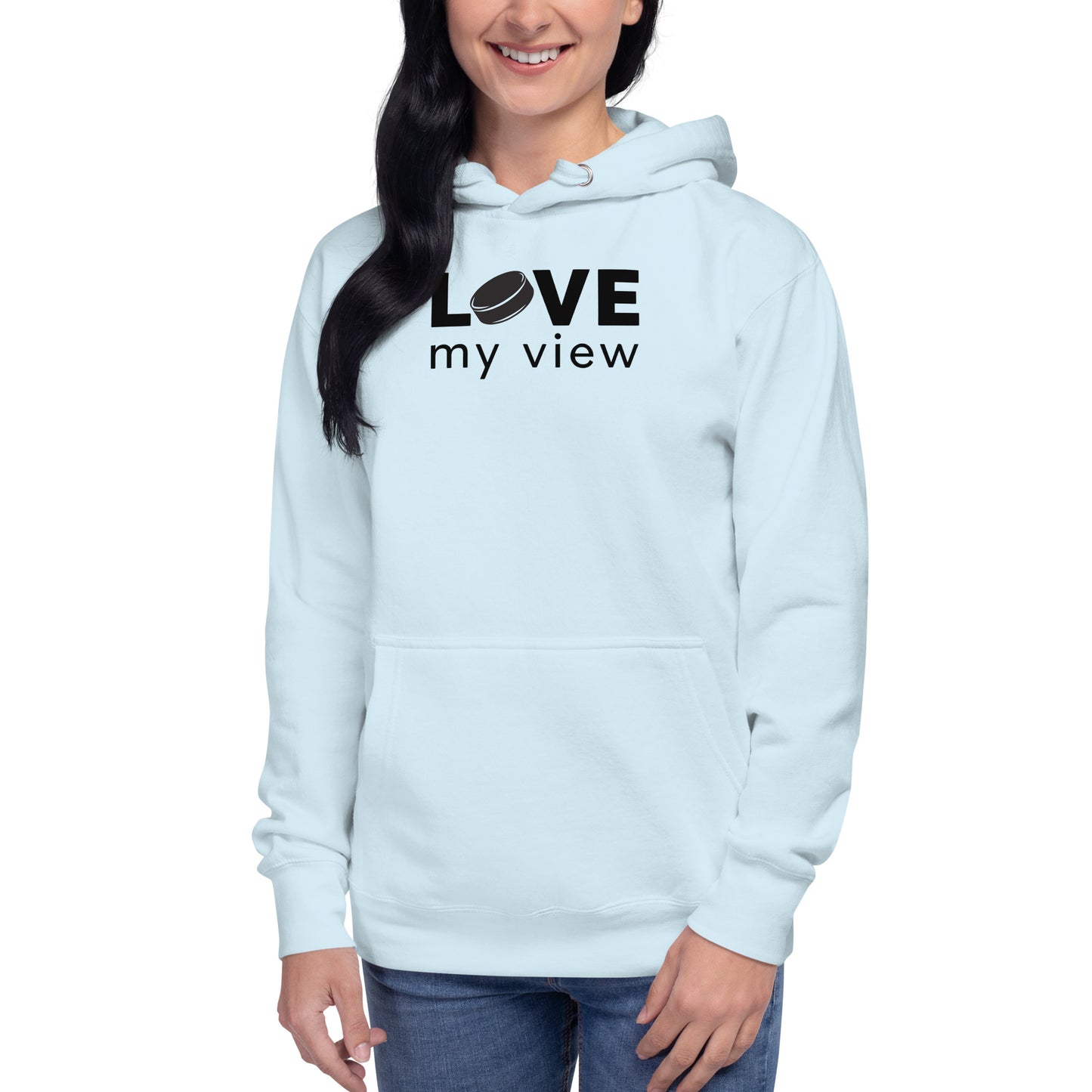 Hockey Hoodie (with black lettering)