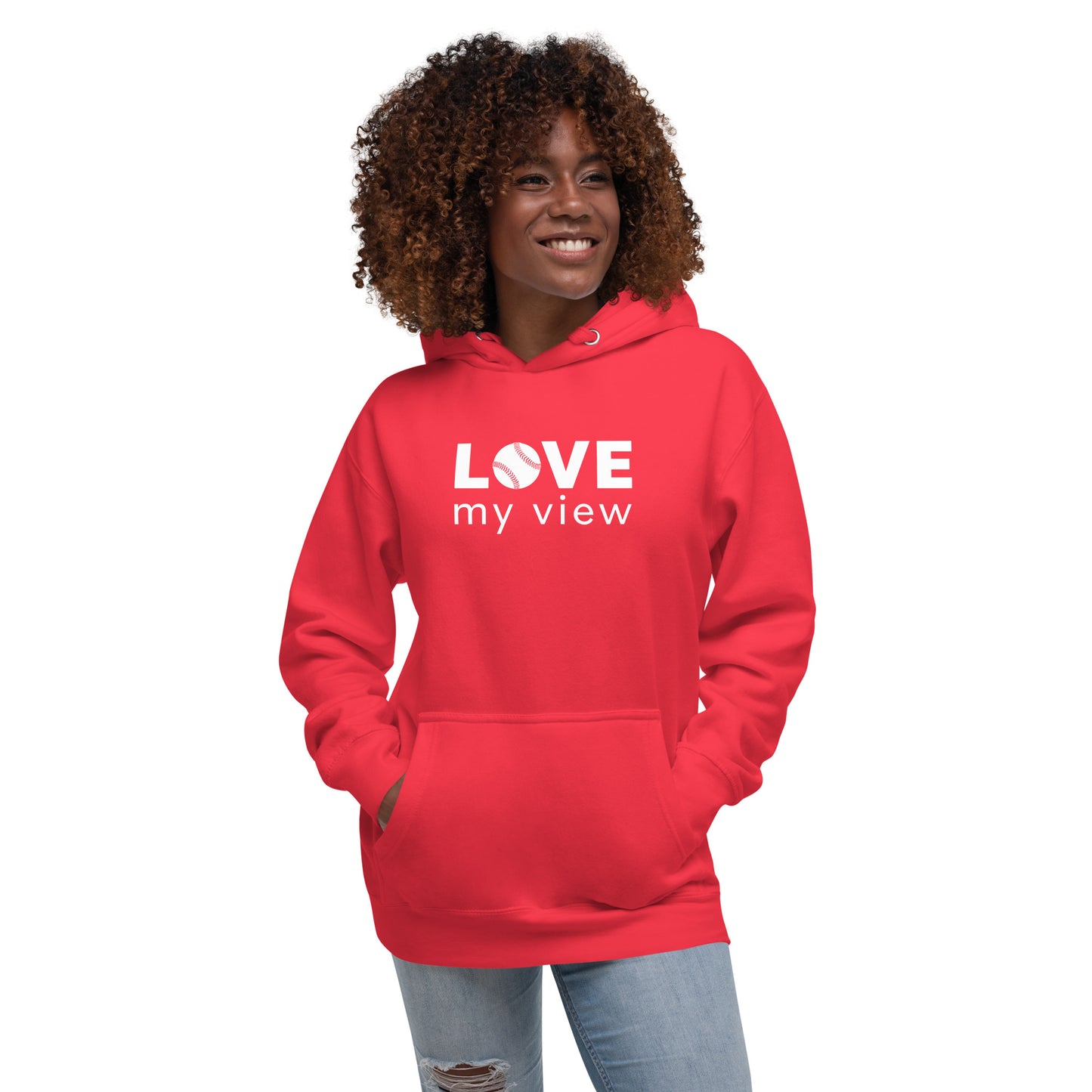 Baseball hoodie (white lettering)