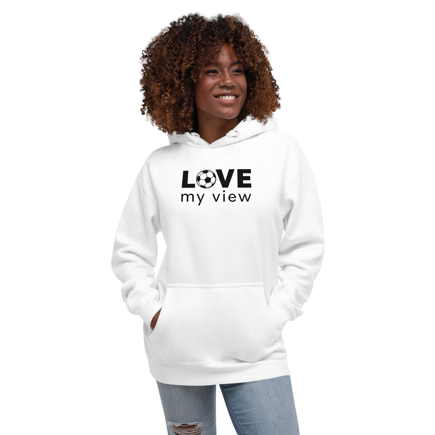 Soccer Hoodie (black lettering)