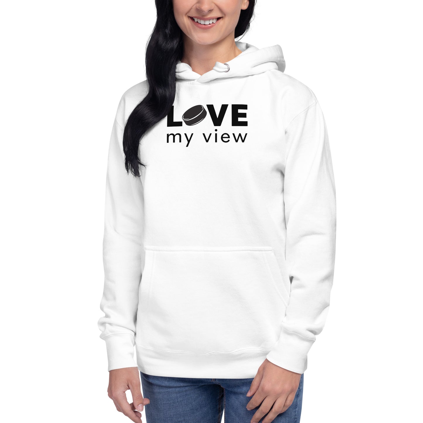 Hockey Hoodie (with black lettering)