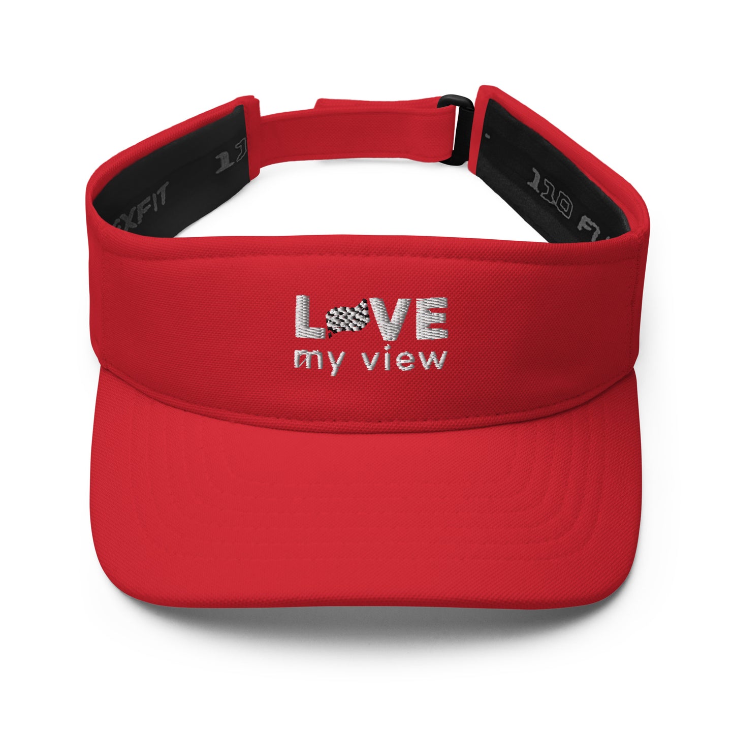 Car Racing Visor (with white embroidery)